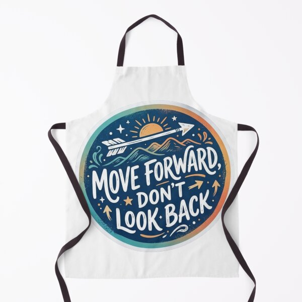 Item preview, Move Forward Don't Look Back Motivational Sticker designed and sold by Hafcishop.