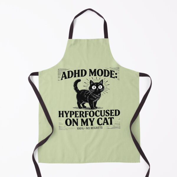 Item preview, ADHD Mode Hyperfocused On My Cat Vintage designed and sold by GrafTeesLab.