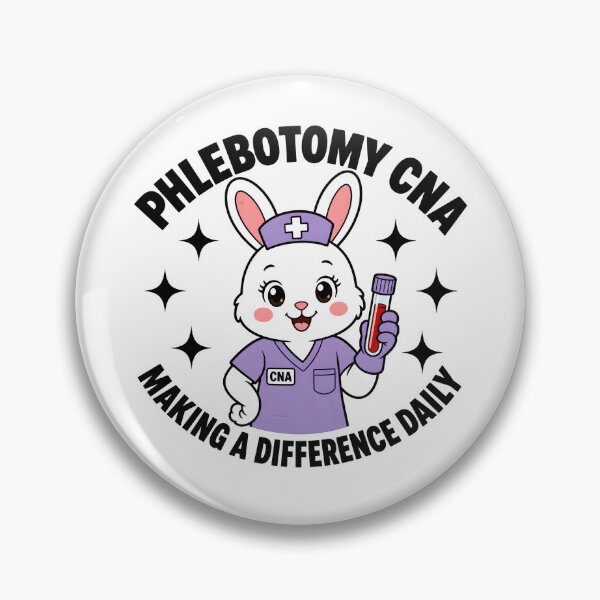 Item preview, Cute Bunny Phlebotomy CNA Nurse Appreciation Gift for National Nurses Week & Phlebotomist Appreciation Day designed and sold by ClinicalHubs.