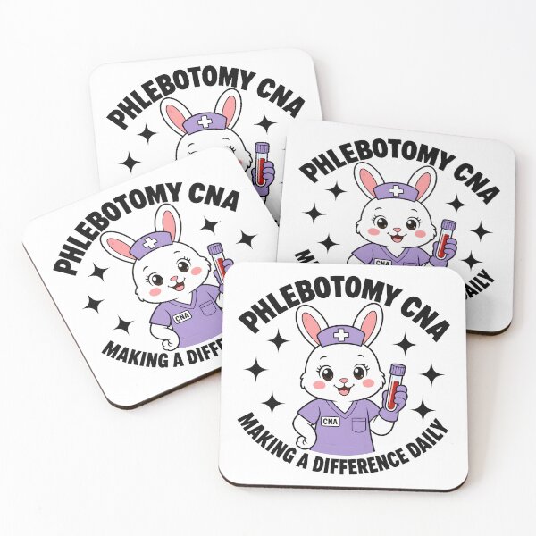 Item preview, Cute Bunny Phlebotomy CNA Nurse Appreciation Gift for National Nurses Week & Phlebotomist Appreciation Day designed and sold by ClinicalHubs.