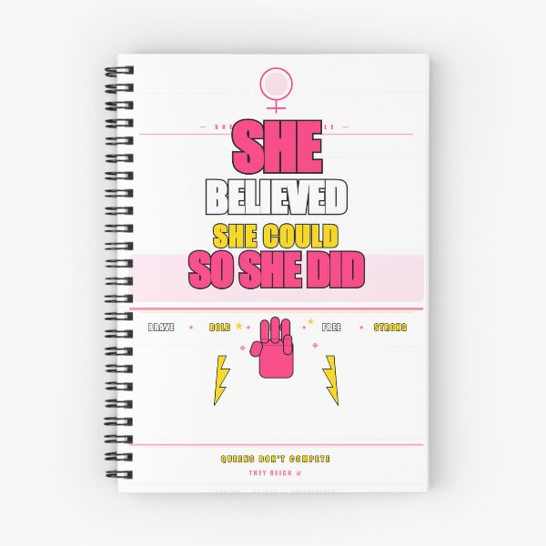 Item preview, She Believed She Could So She Did Feminist Empowerment Gift designed and sold by Mega-Shopping.