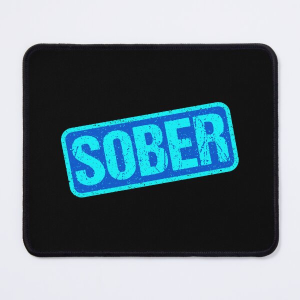 Item preview, Sober, Blue Stamp Outline designed and sold by Memes N Lore .