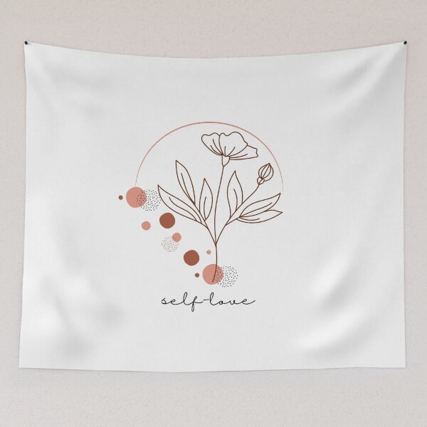 Item preview, Self Love Flower – Minimalist Floral Aesthetic Design designed and sold by gluxdesing.