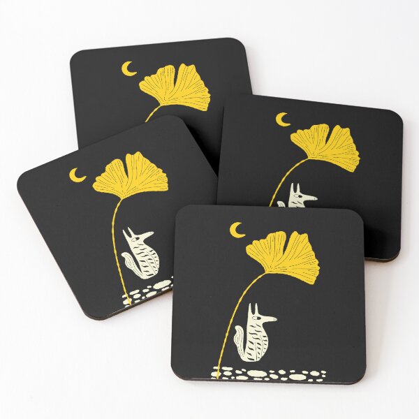 Item preview, Fox and Golden Ginkgo Biloba  designed and sold by adamstav-prints.