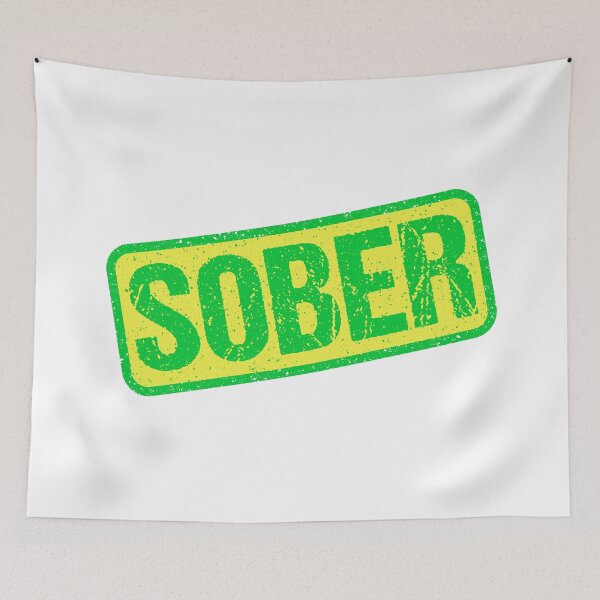 Item preview, Sober, Green Stamp Outline designed and sold by Memes N Lore .