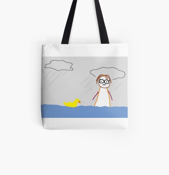 Jenny Quips: It Rained for 40 days All Over Print Tote Bag