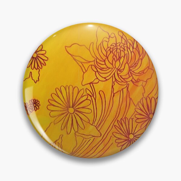 Artikelvorschau, Blumenornament Orange entworfen und verkauft von Steffie Wurzelgnom .