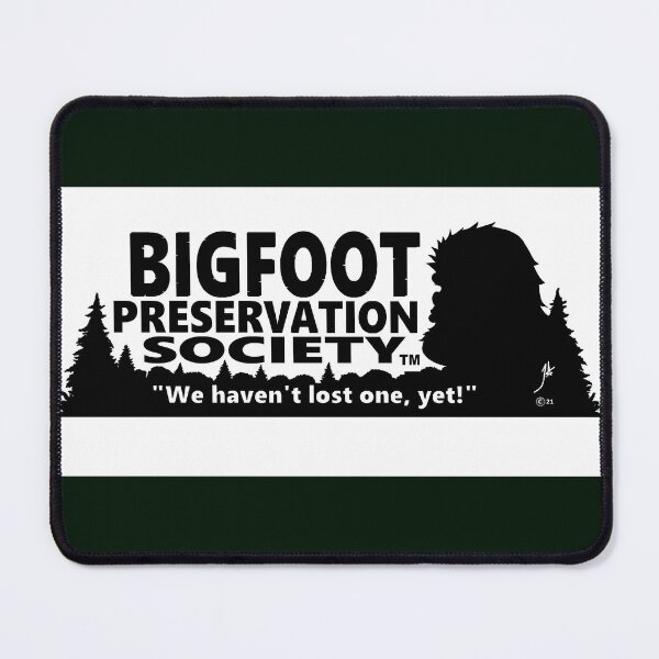 Item preview, Bigfoot Preservation Society B&W banner designed and sold by Bigfoot Preservation Society.