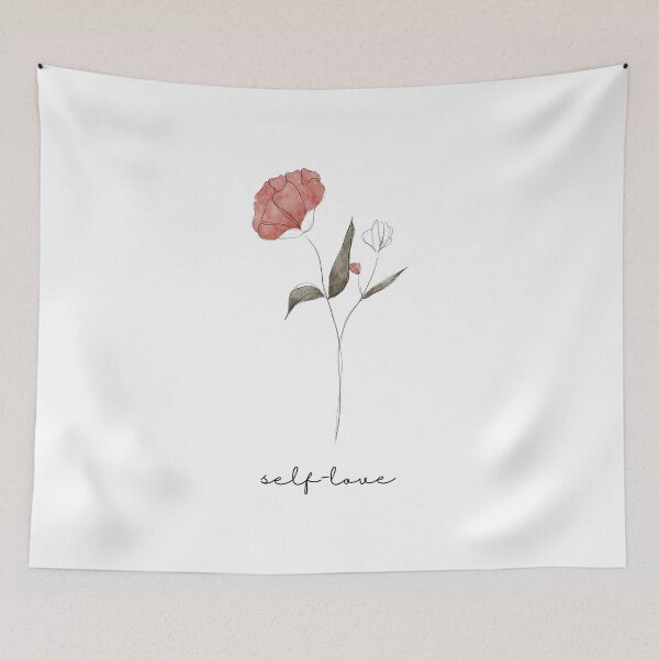Item preview, Self Love Flower – Minimalist Floral Aesthetic Design designed and sold by gluxdesing.