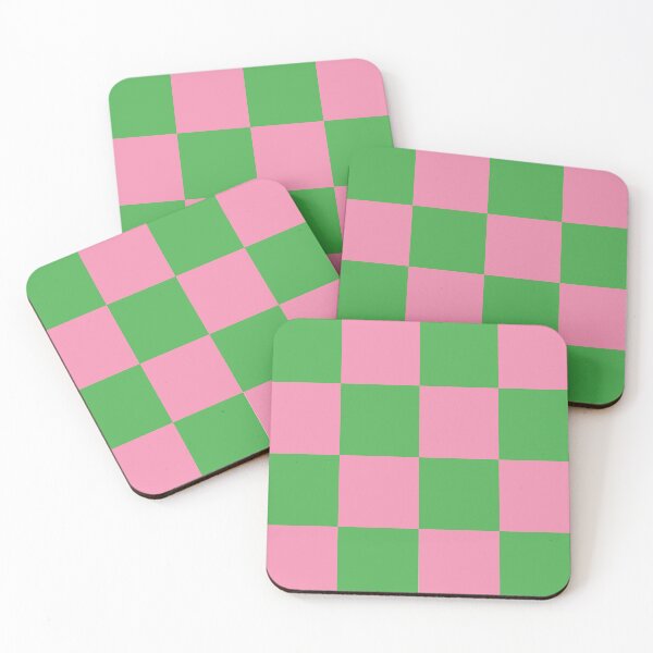 Item preview, Checkerboard Pattern- Pink Green Retro Aesthetic designed and sold by Colorblizz.