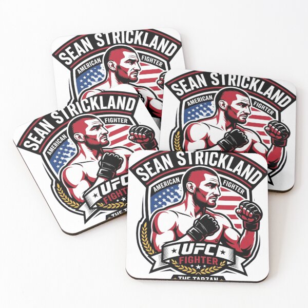 Item preview, Sean Strickland "The Tarzan" UFC Middleweight MMA Fighter Illustration designed and sold by FarDesign.