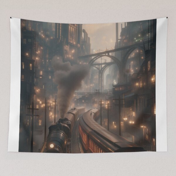Item preview, Midnight Transit Through the Industrial Dream designed and sold by oanaunciuleanu.