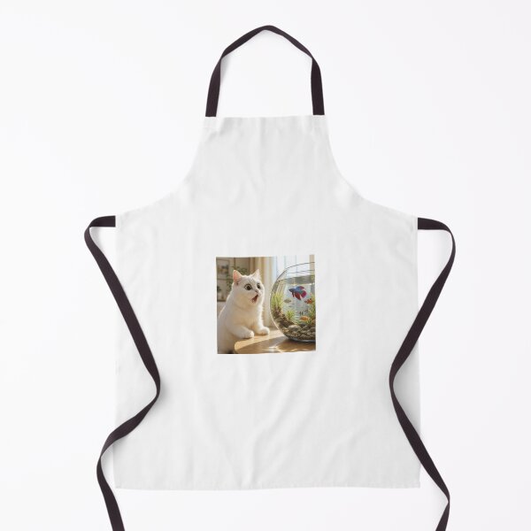 Item preview, Mesmerized Cat Watching Aquarium designed and sold by LovelyCatGalaxy.