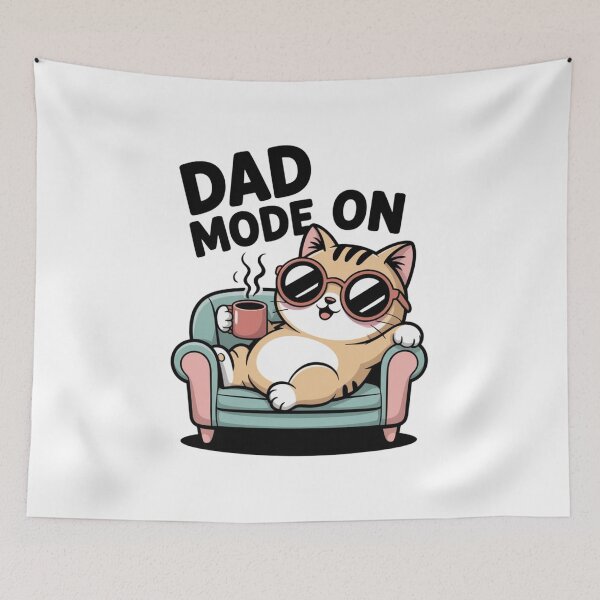 Item preview, Funny Dad Cat | Kawaii | Men designed and sold by InspiredCreatives.