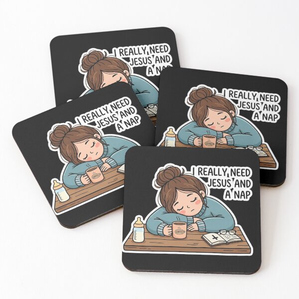 Item preview, I Really Need Jesus and a Nap Shirt – Cute Christian Coffee Faith Humor Tee designed and sold by ArtsBorn2Create.