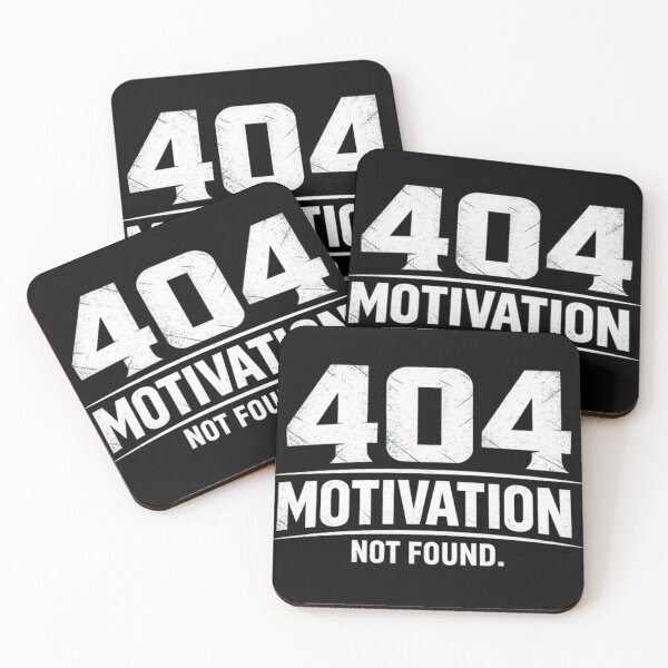 Item preview, 404 Motivation Not Found – Sarcastic Introvert Humor, AI Burnout, Digital Exhaustion Quote designed and sold by Ladys-Gents.