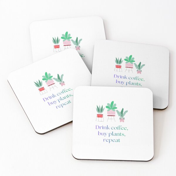 Item preview, Drink Coffee Buy Plants Repeat – Cozy Plant Lover Aesthetic designed and sold by gluxdesing.