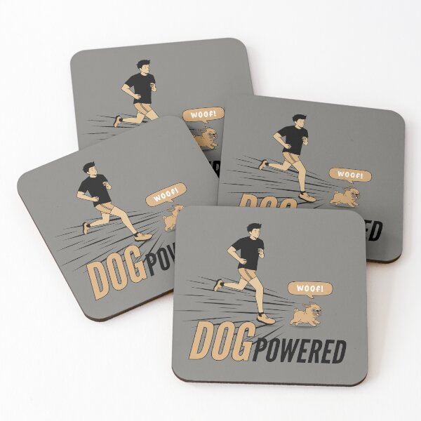 Item preview, Dog Powered - funny runner and dog lover designed and sold by CypisDesign.