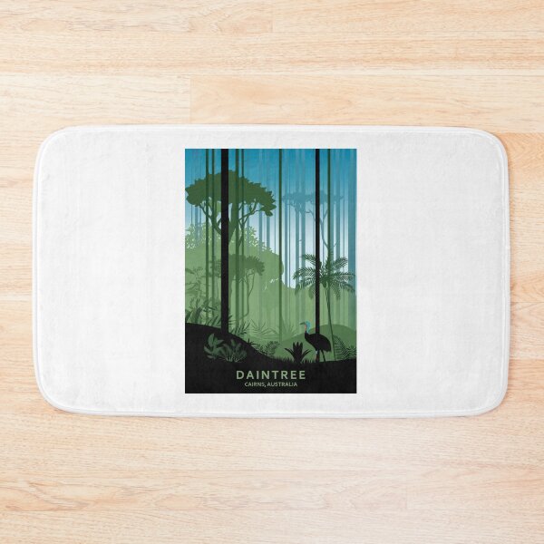 Item preview, Daintree Rainforest Australia Poster, Cairns Jungle Travel Print, Cassowary Wildlife Art designed and sold by pod24.