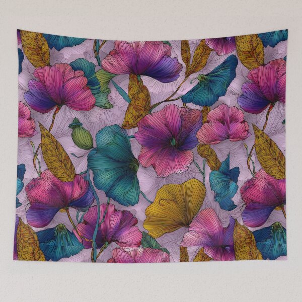 Item preview, Flora Watercolor Cool designed and sold by RebelRulez.