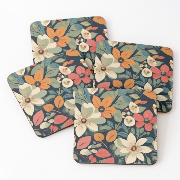 Item preview, Retro Bloomscape Mid-Century Botanical Vector designed and sold by Inkworksbyshery.