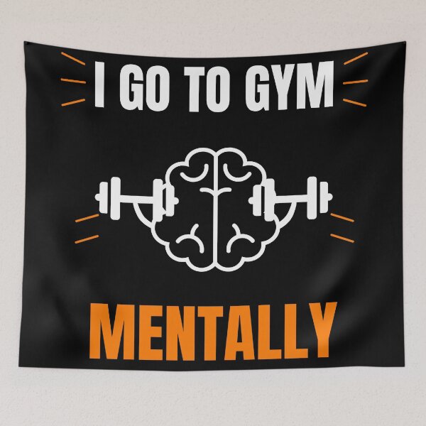 Item preview, I Go To Gym Mentally Funny Gym Quote Dark Humor Workout T Shirt Design designed and sold by Uvclick.