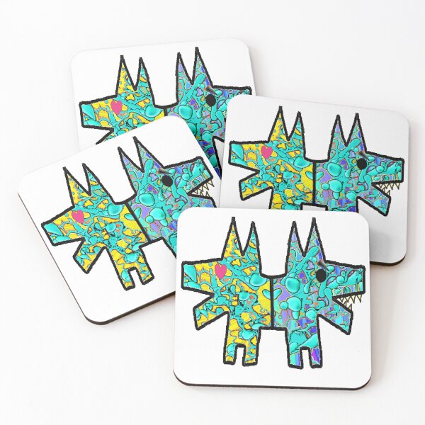 Item preview, dogs 2 heads pop art 1234 pop dogs  23456 designed and sold by LoEndT-Shirts.