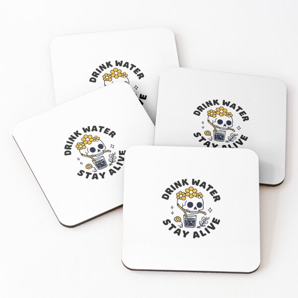 Item preview, Drink water, stay alive  designed and sold by StickerRaven.