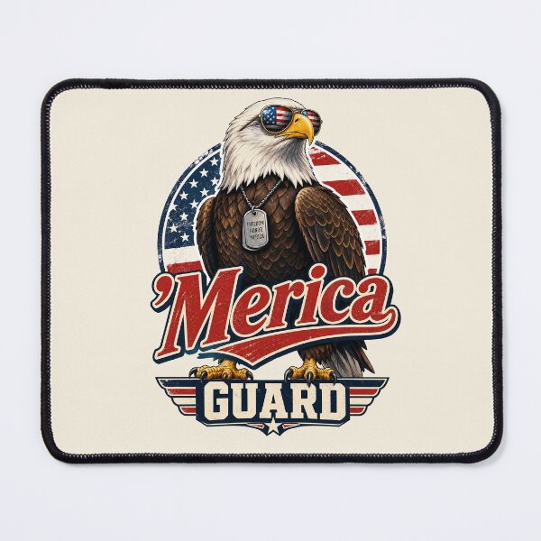 Item preview, American Eagle Freedom Guard Patriotic Vintage Design designed and sold by MythicCotton.