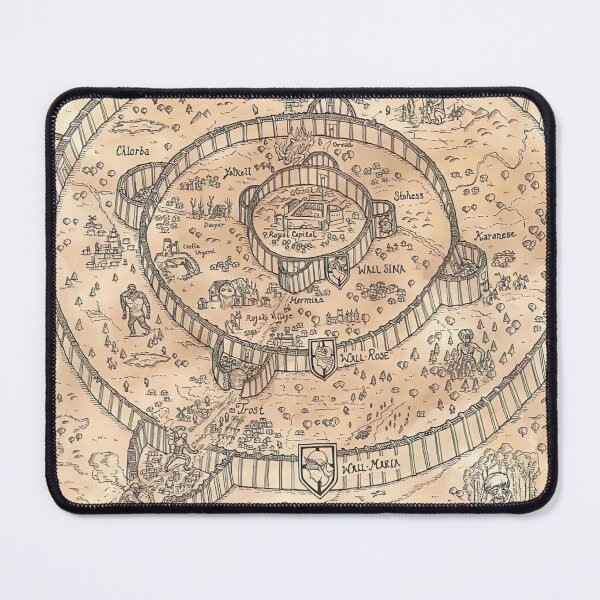 Item preview, AOT Map designed and sold by HepticWives.