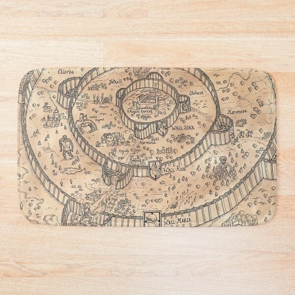 Item preview, AOT Map designed and sold by HepticWives.