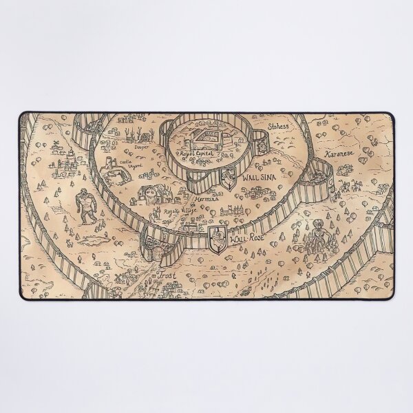 Item preview, AOT Map designed and sold by HepticWives.