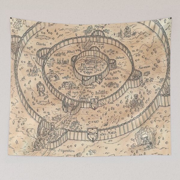 Item preview, AOT Map designed and sold by HepticWives.