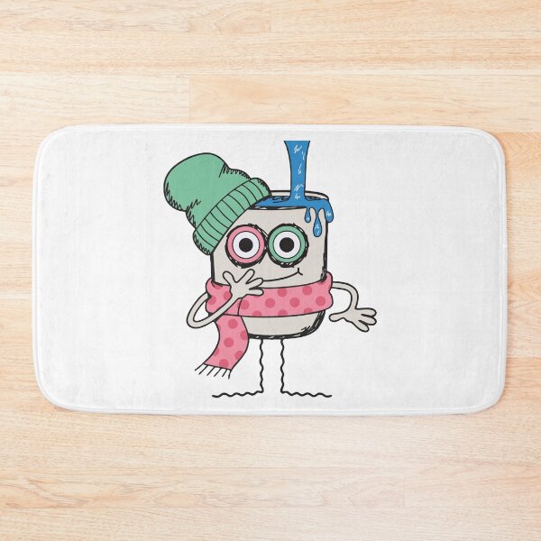 Item preview, Hipster Milk Cartoon Character with Beanie and Scarf designed and sold by OuSfian1.