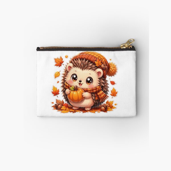 Item preview,  Kawaii Hedgehog Carrying Pumpkin designed and sold by Ashley critters.