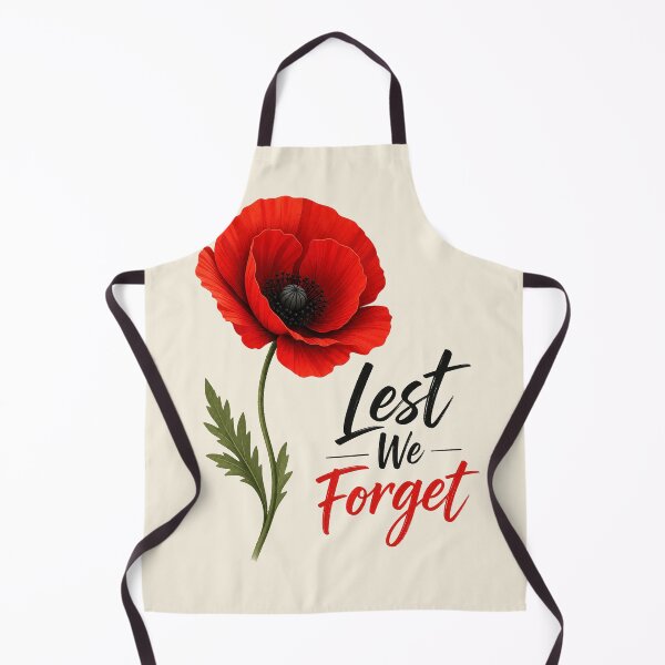 Item preview, Red Poppy Remembrance Lest We Forget Design designed and sold by MythicCotton.