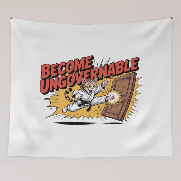 Item preview, Become Ungovernable Cat designed and sold by Naitsebas.