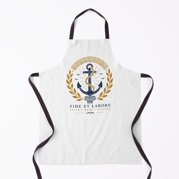 Item preview, Fide Et Labore Anchor Premium Emblem designed and sold by MWSailingClub.