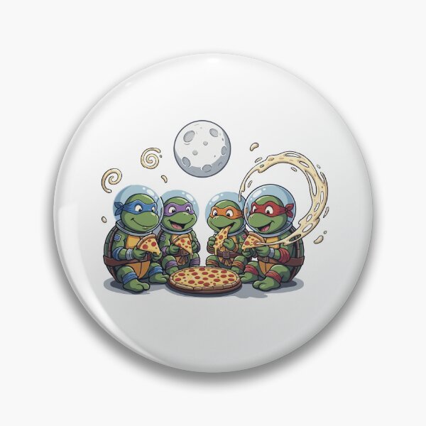 Item preview, Space Pizza Party - Astro Mutant Turtles on the Moon designed and sold by Krasnovaovaova.