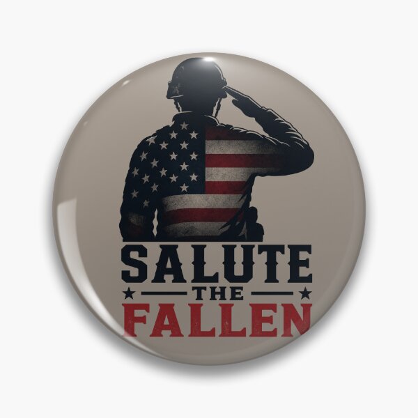 Item preview, Salute the Fallen Patriotic Soldier Tribute Design designed and sold by MythicCotton.