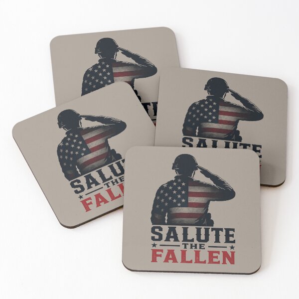 Item preview, Salute the Fallen Patriotic Soldier Tribute Design designed and sold by MythicCotton.
