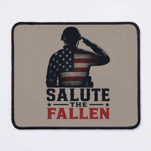 Item preview, Salute the Fallen Patriotic Soldier Tribute Design designed and sold by MythicCotton.