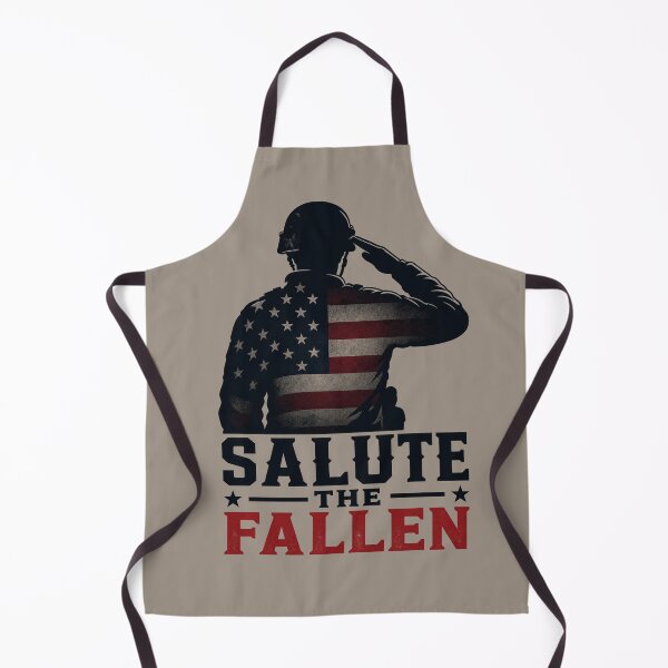 Item preview, Salute the Fallen Patriotic Soldier Tribute Design designed and sold by MythicCotton.