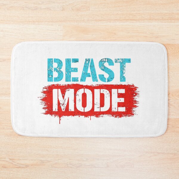 Item preview, Beast Mode Gym Motivation Typography Design designed and sold by Na-q-sh.