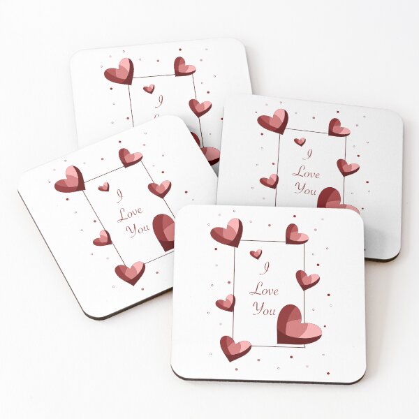 Item preview, I Love You Heart Frame Romantic Minimal Design designed and sold by MHArtSpace.