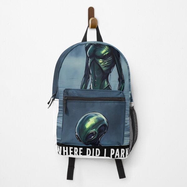 Item preview, WHERE DID I PARK? - Funny Alien Forest Art designed and sold by Modern Nest Art.