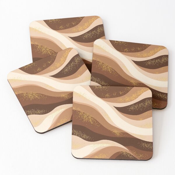 Item preview, Gold Popular Luxury Coffee Brown Collection designed and sold by TrendyDesigne412.