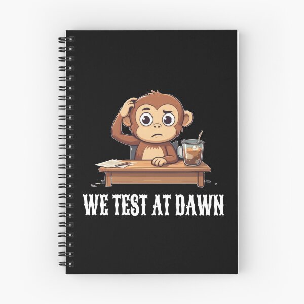 Item preview, We Test At Dawn Funny Monkey Test Day designed and sold by TheEndDesign.