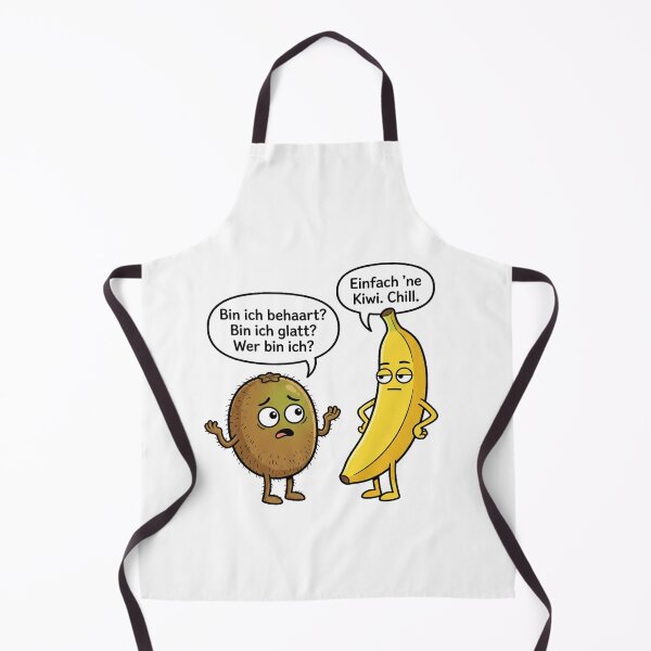 Item preview, “Kiwi identity crisis – Funny fruit comic motif” designed and sold by Herzbaumatelier.