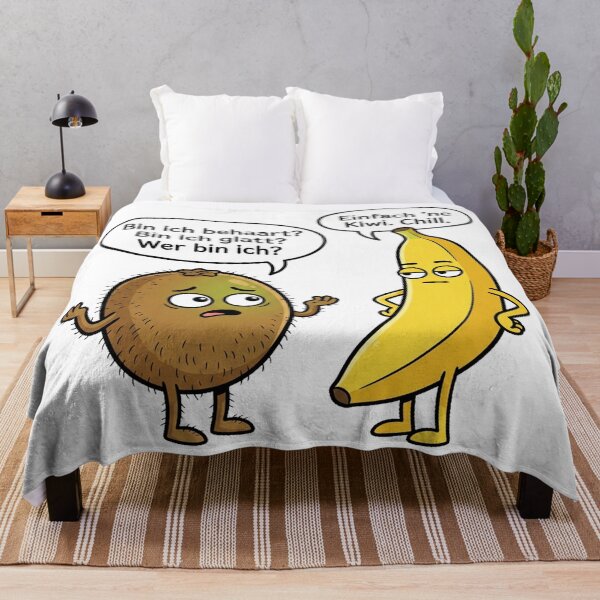 Item preview, “Kiwi identity crisis – Funny fruit comic motif” designed and sold by Herzbaumatelier.